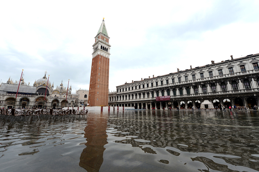 acqua alta in tenda